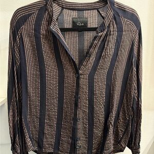 Rails Black and Gold Casual Button Down Shirt